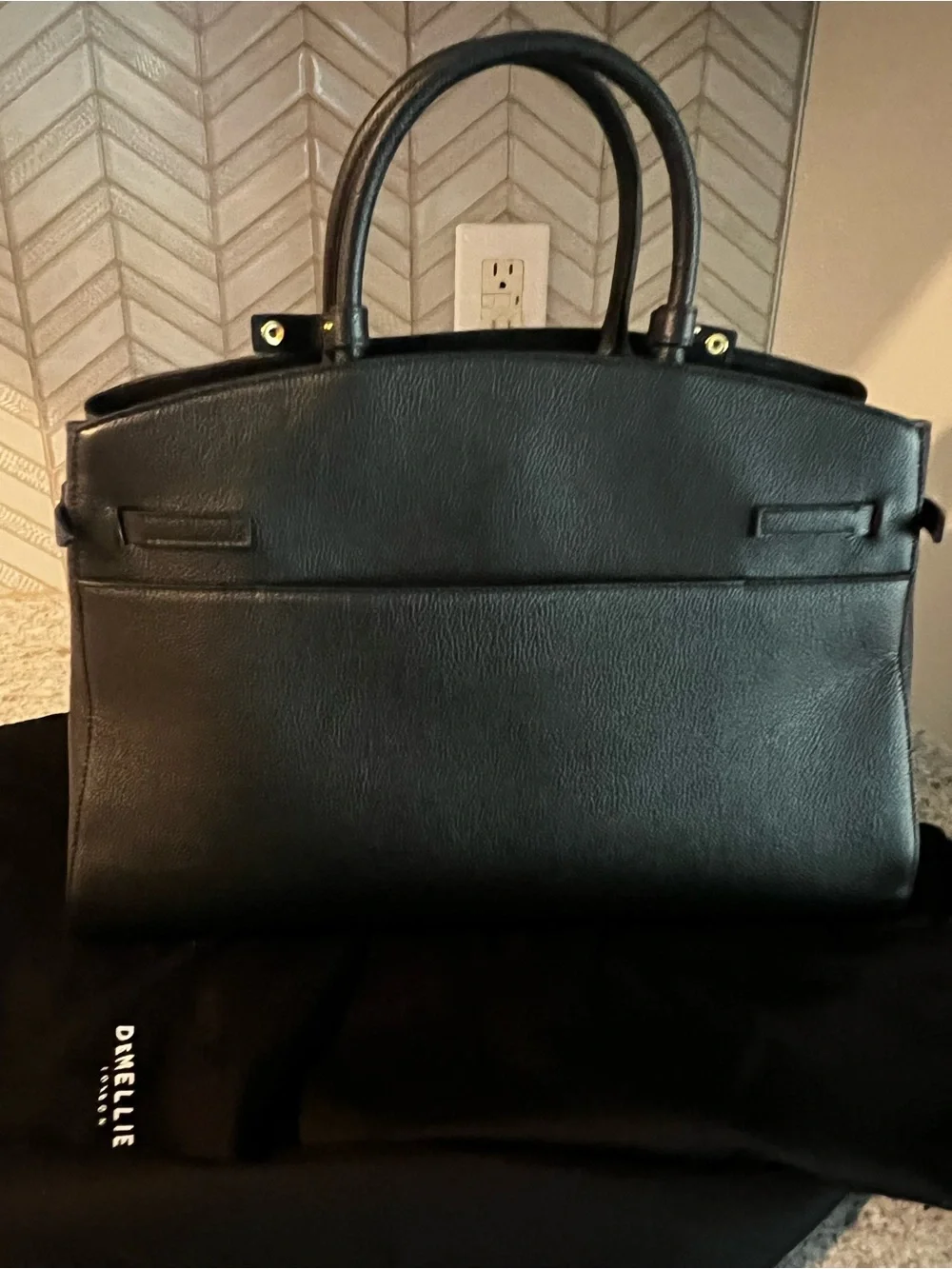 Demellier Large Hudson Black NWT